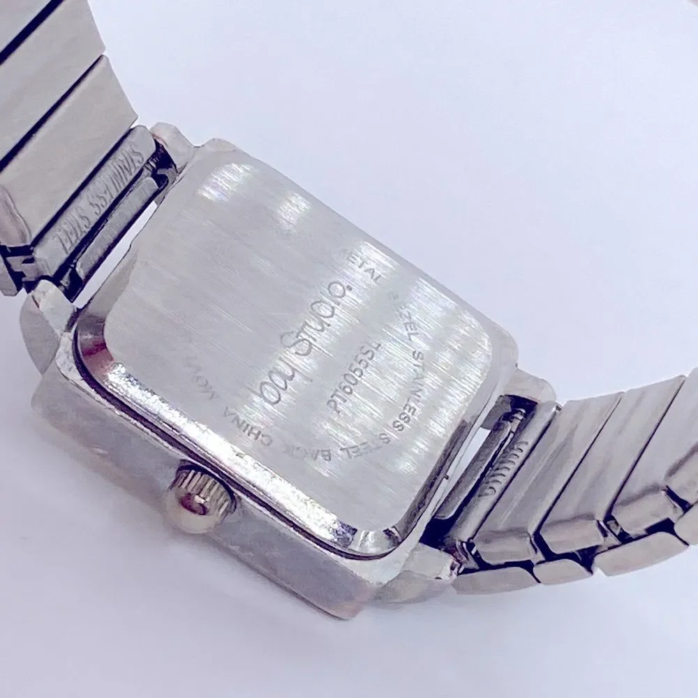 Working! Bay Studio Rectangular Face Minimalist Stretch Band Watch